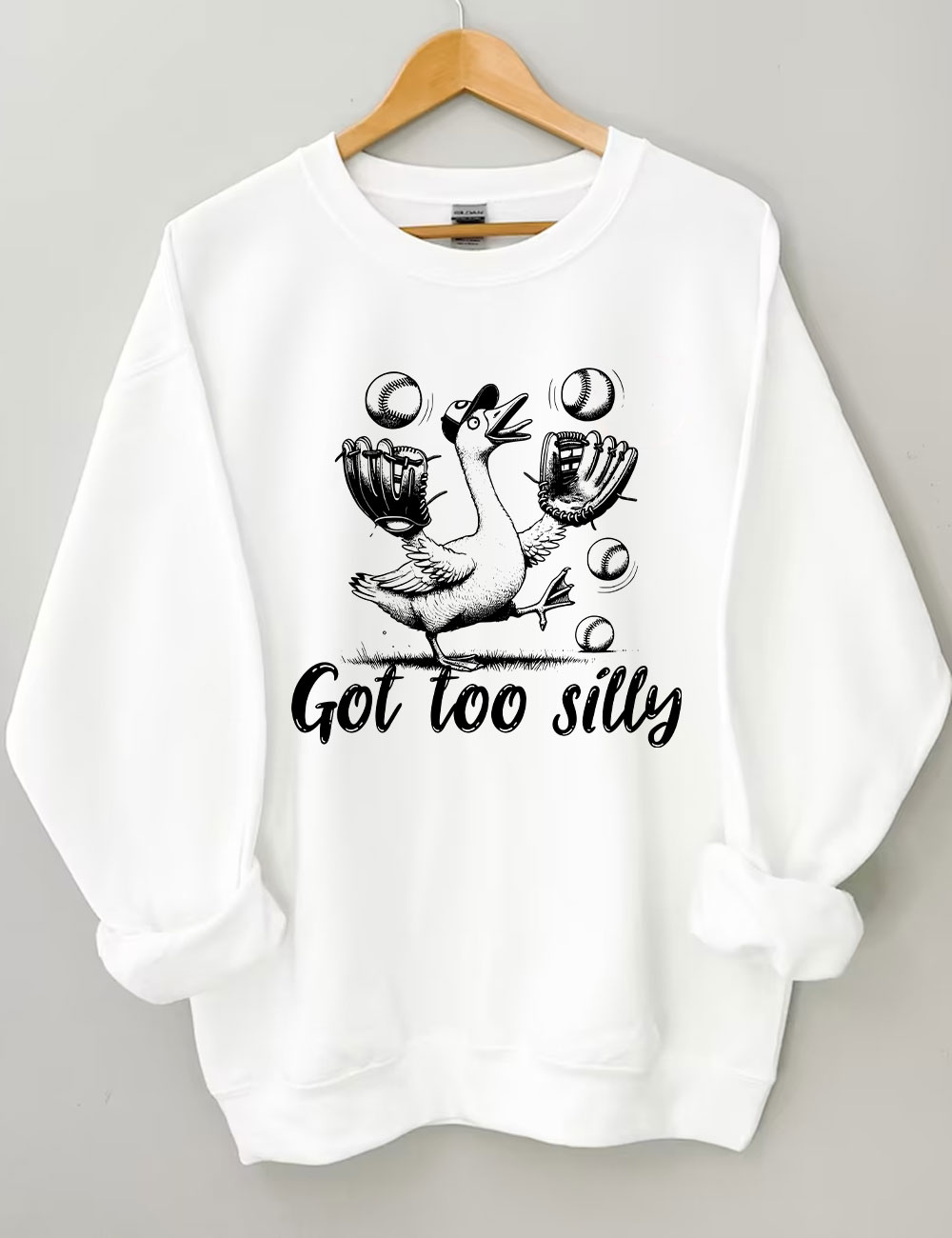 Silly Goose Baseball Meme Sweatshirt