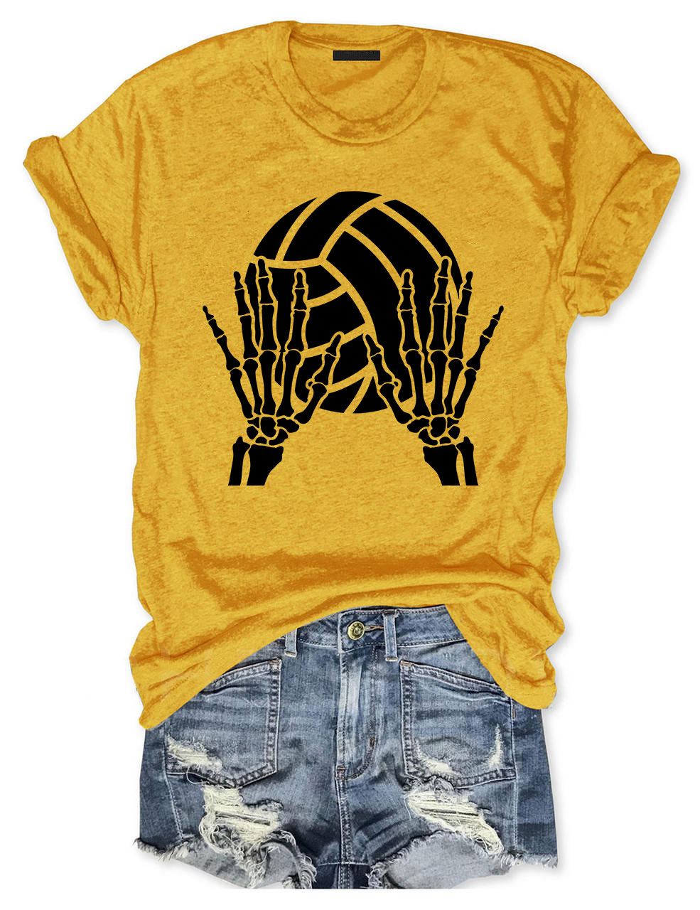 Volleyball Skeleton Hands T-shirt