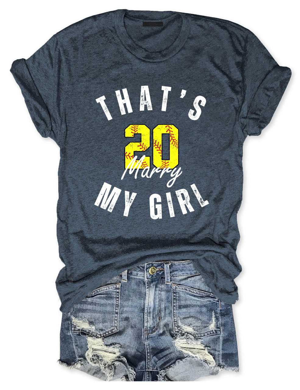 Custom That's My Girl Softball T-Shirt