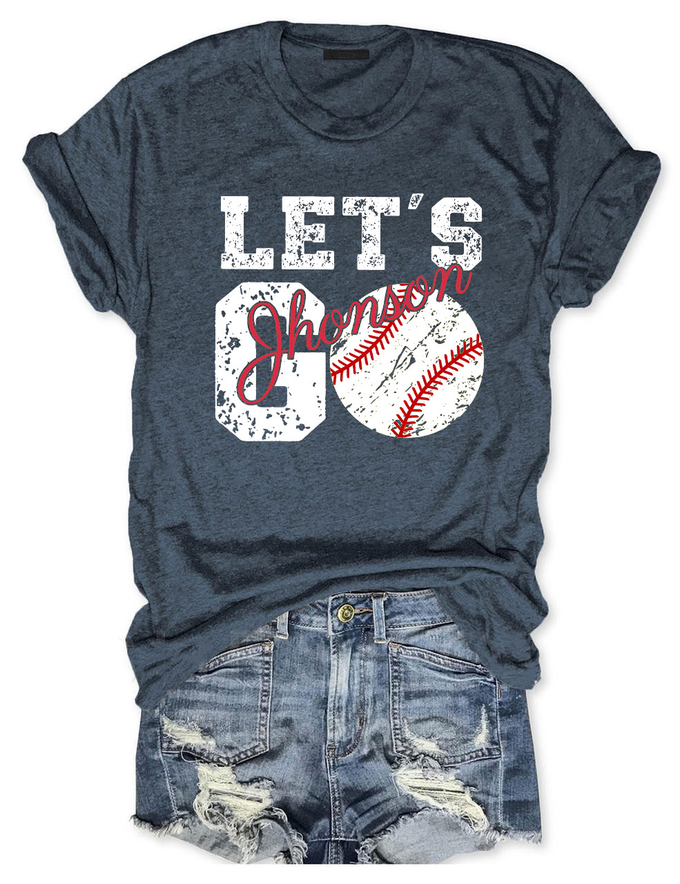 Custom Let's Go Baseball T-shirt