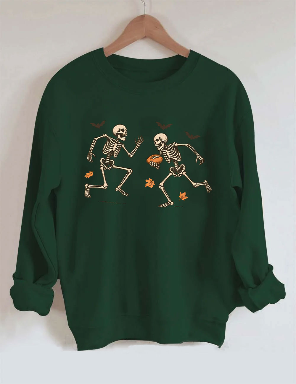 Funny Skeleton Football Halloween Sweatshirt