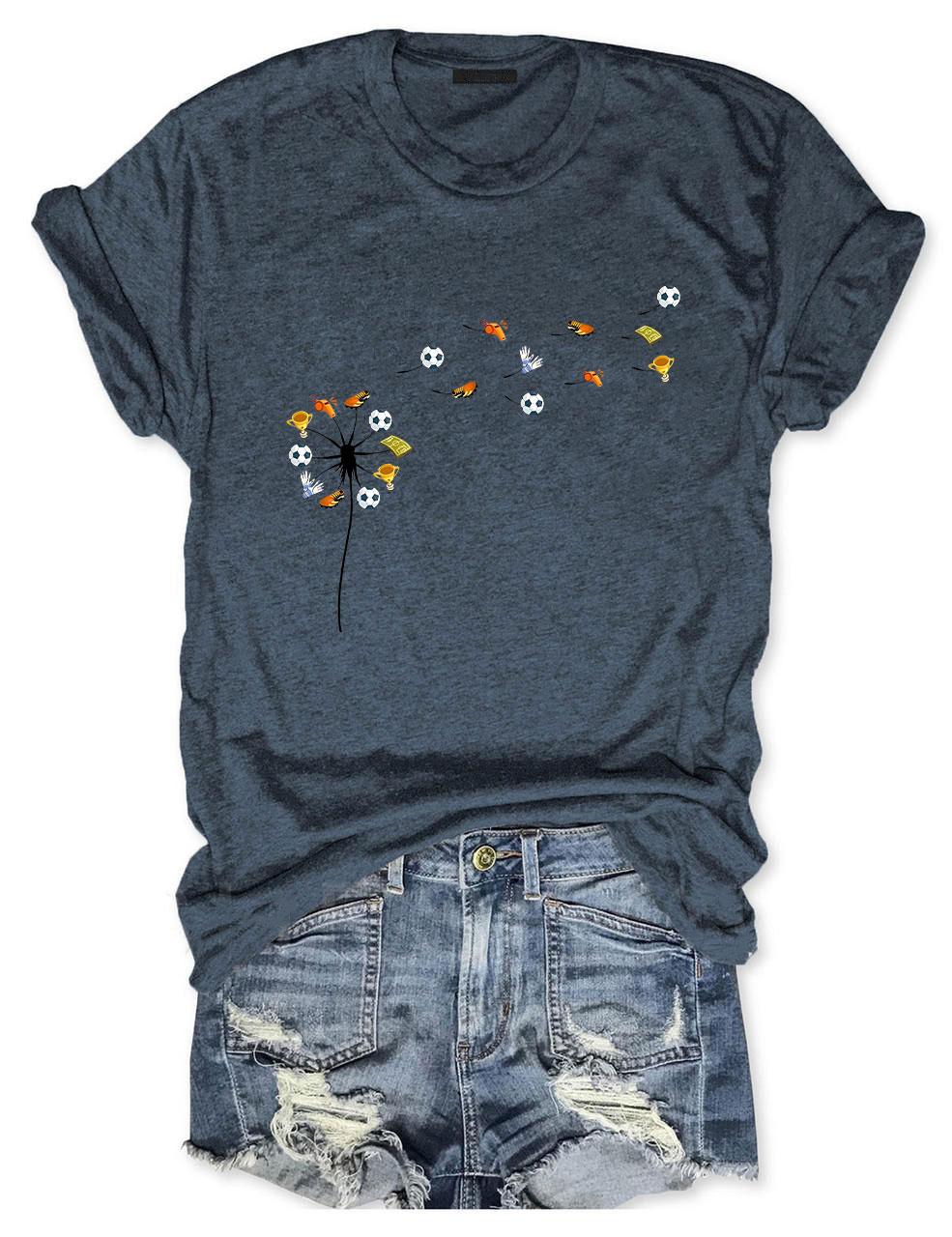 Soccer Dandelion Funny T-Shirt