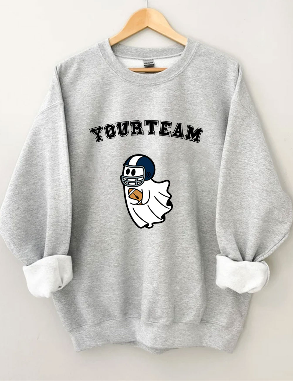 Custom Ghost Football Funny Sweatshirt