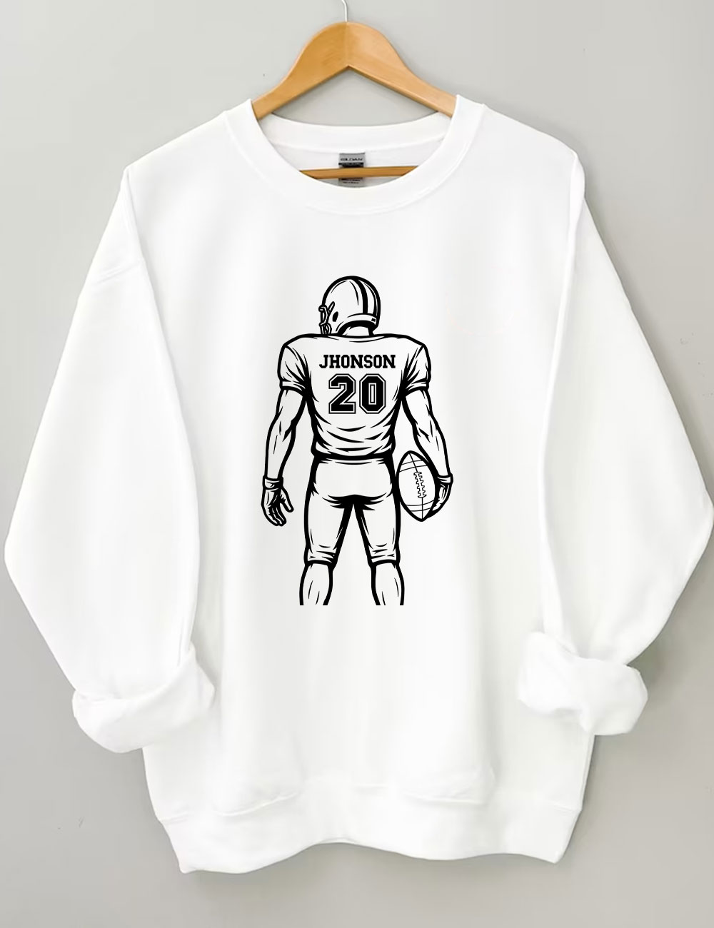 Custom Football Player Sweatshirt