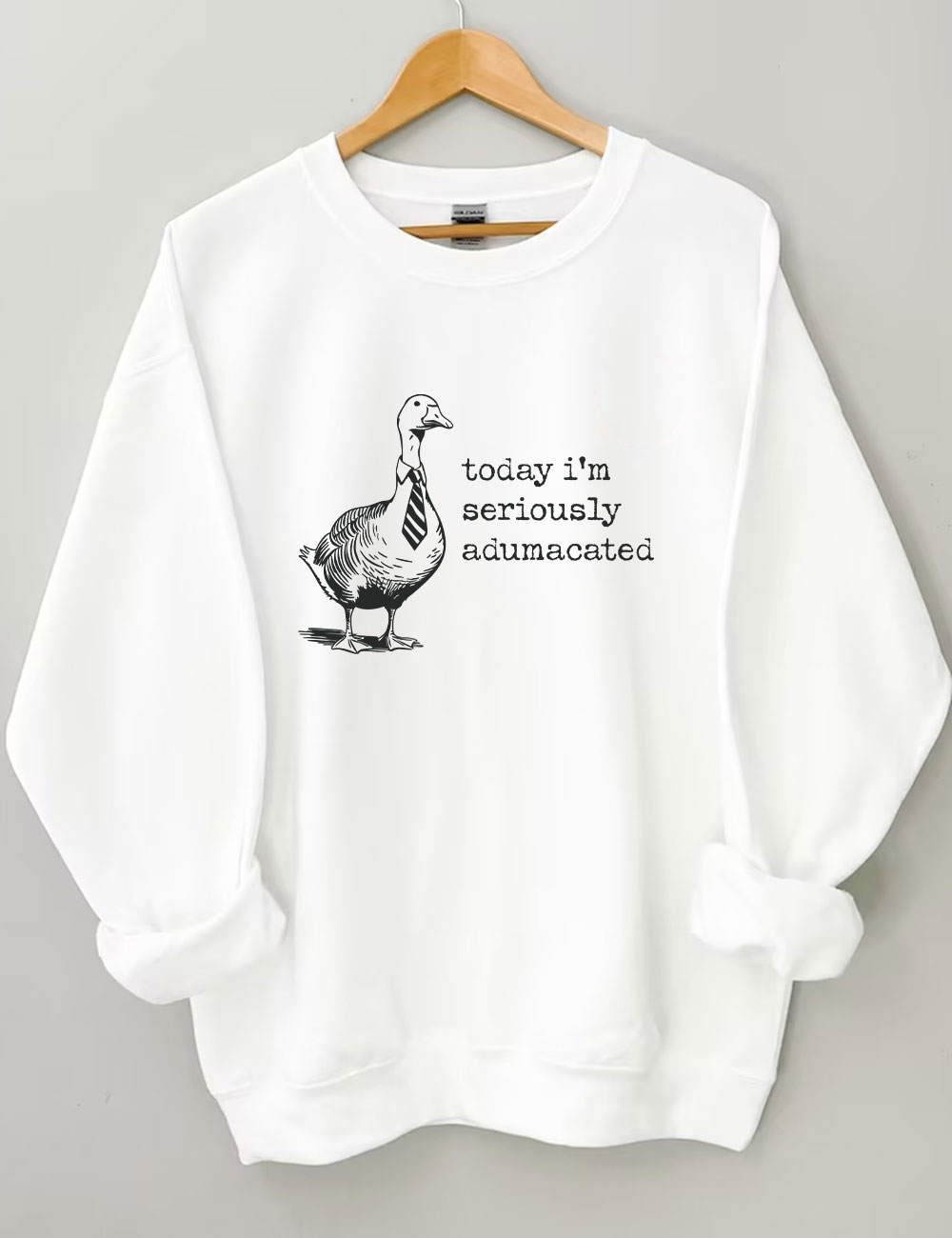 Today I'm Seriously Adumacated  Edumacated Sweatshirt