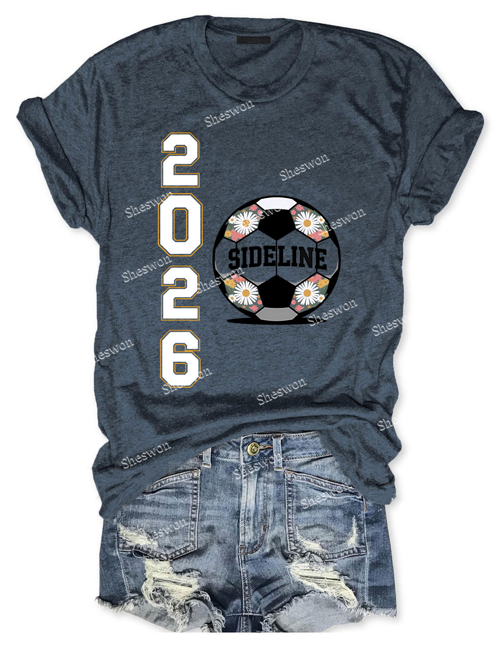 Custom Soccer 2026 sideline Funny T-shirt