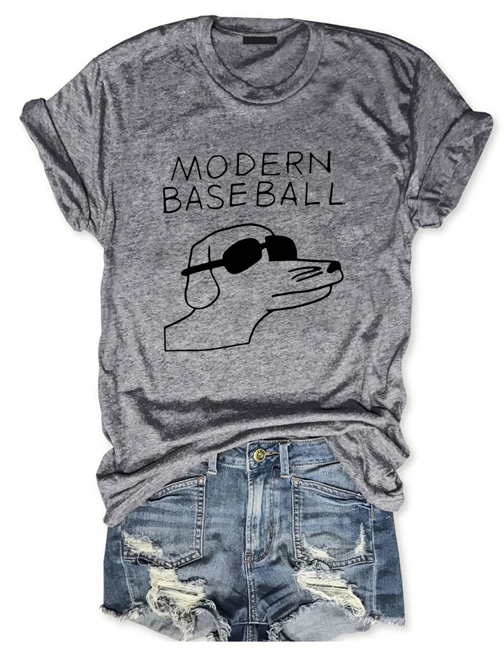 Dog-Themed Baseball Player Funny T-Shirt