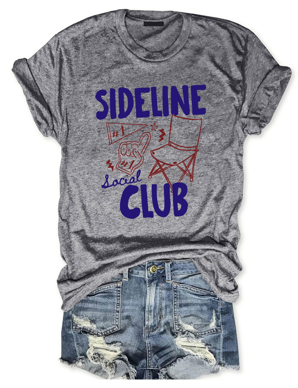 Custom Sideline Social Club Softball T-shirt