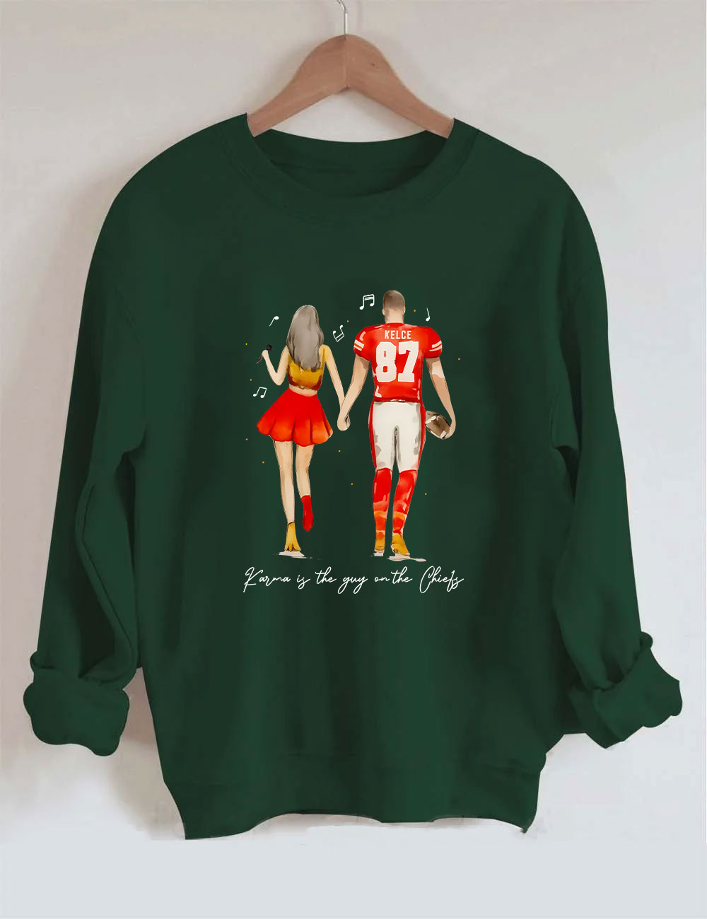 Taylor and Travis Chiefs Football Sweatshirt