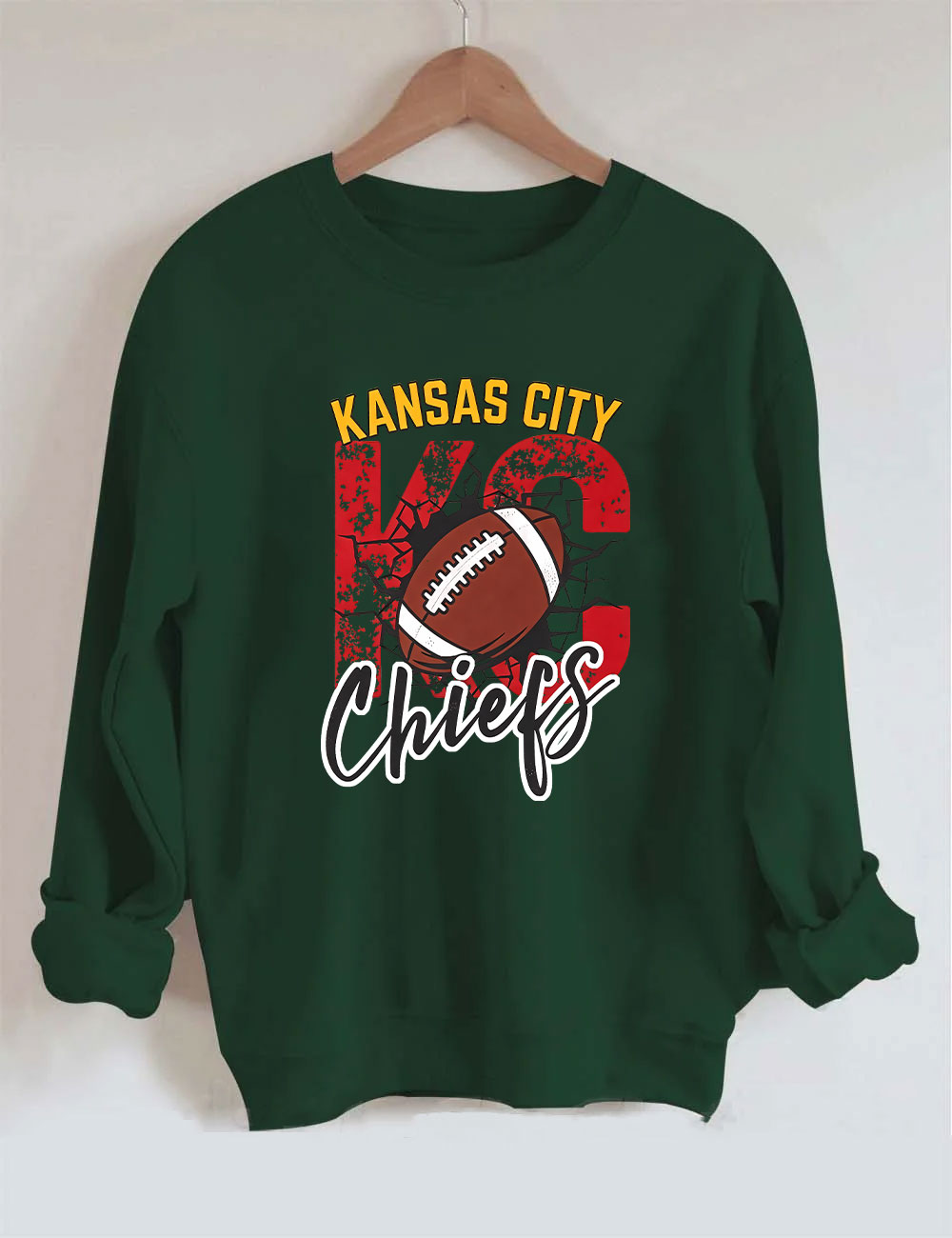 Kansas City Chiefs Football Helmet Sweatshirt