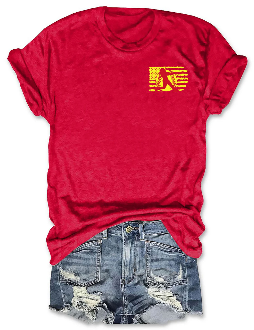 Custom Softball Dad T-Shirt