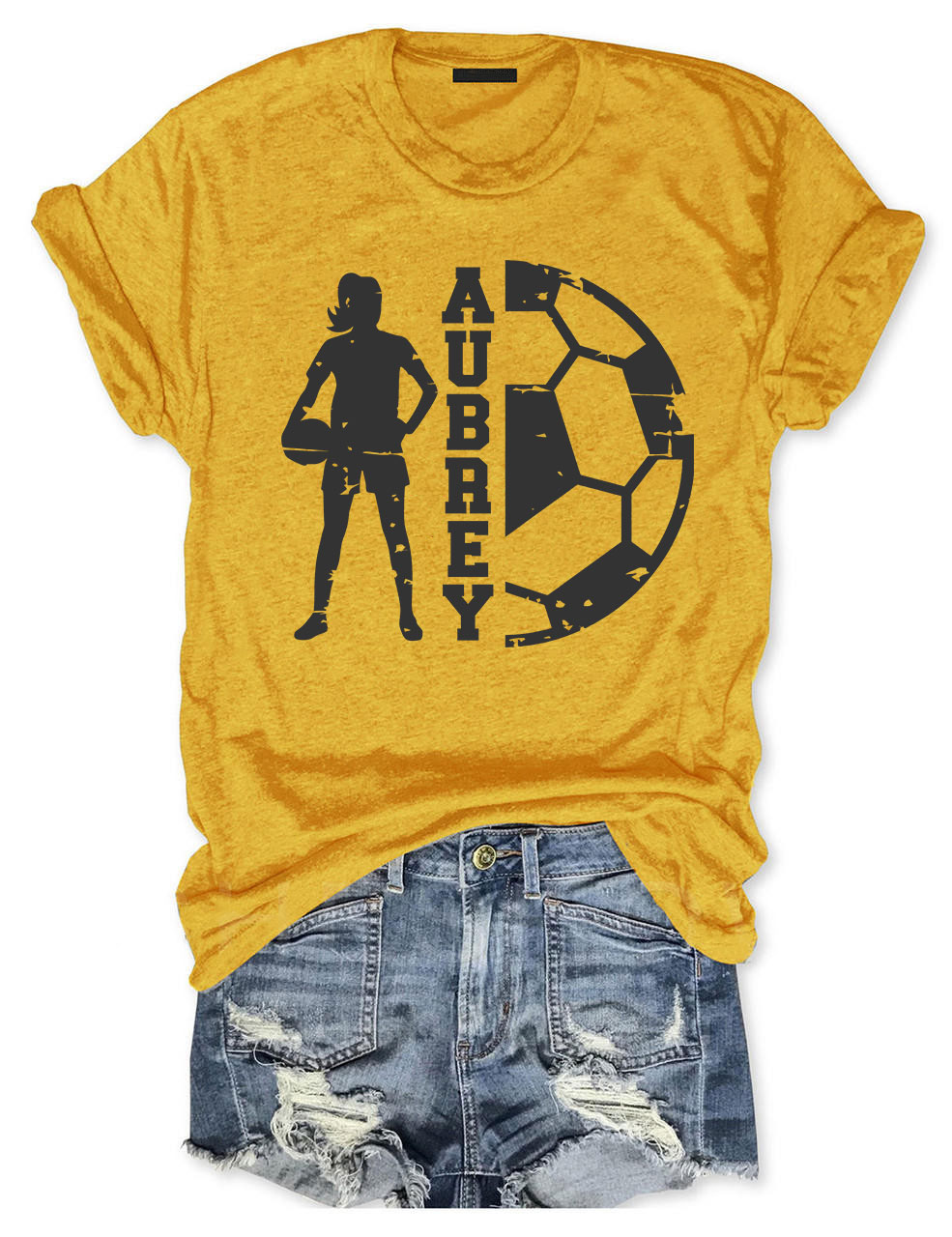 Girls Football Custom T-shirt
