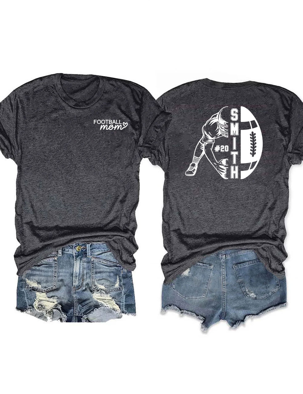 Football Mom Custom T-shirt