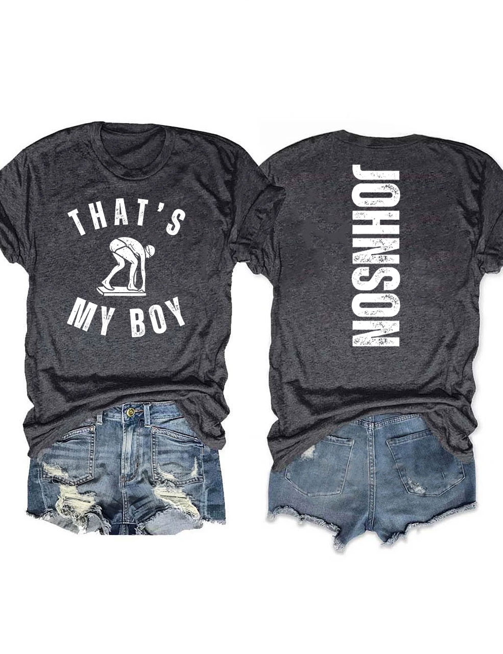 Custom That's My Boy Swim Mom T-shirt