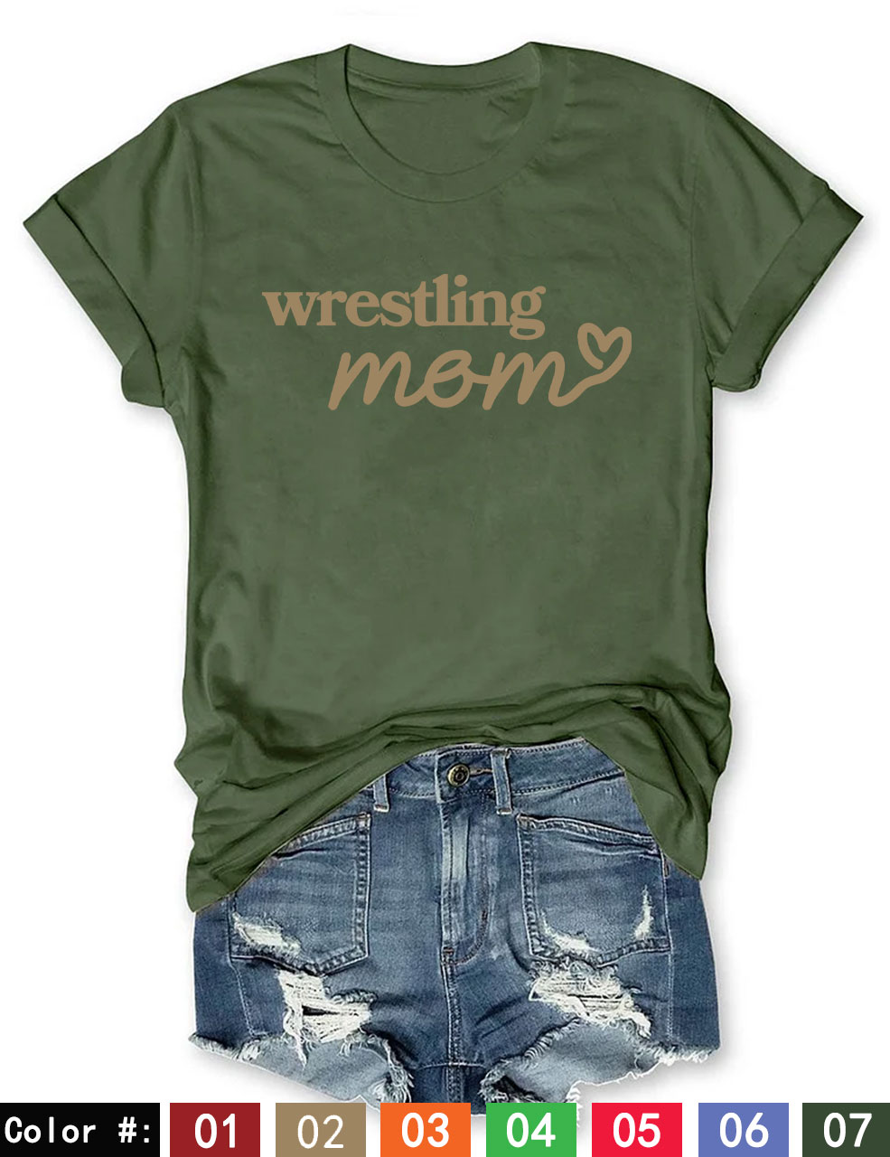 Custom Wrestling Mom T-shirt