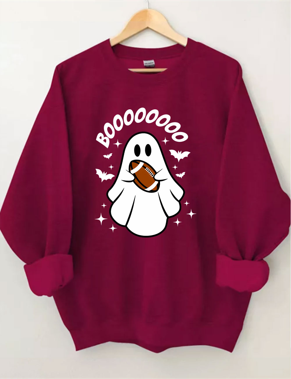 BOO Halloween Football Sweatshirt