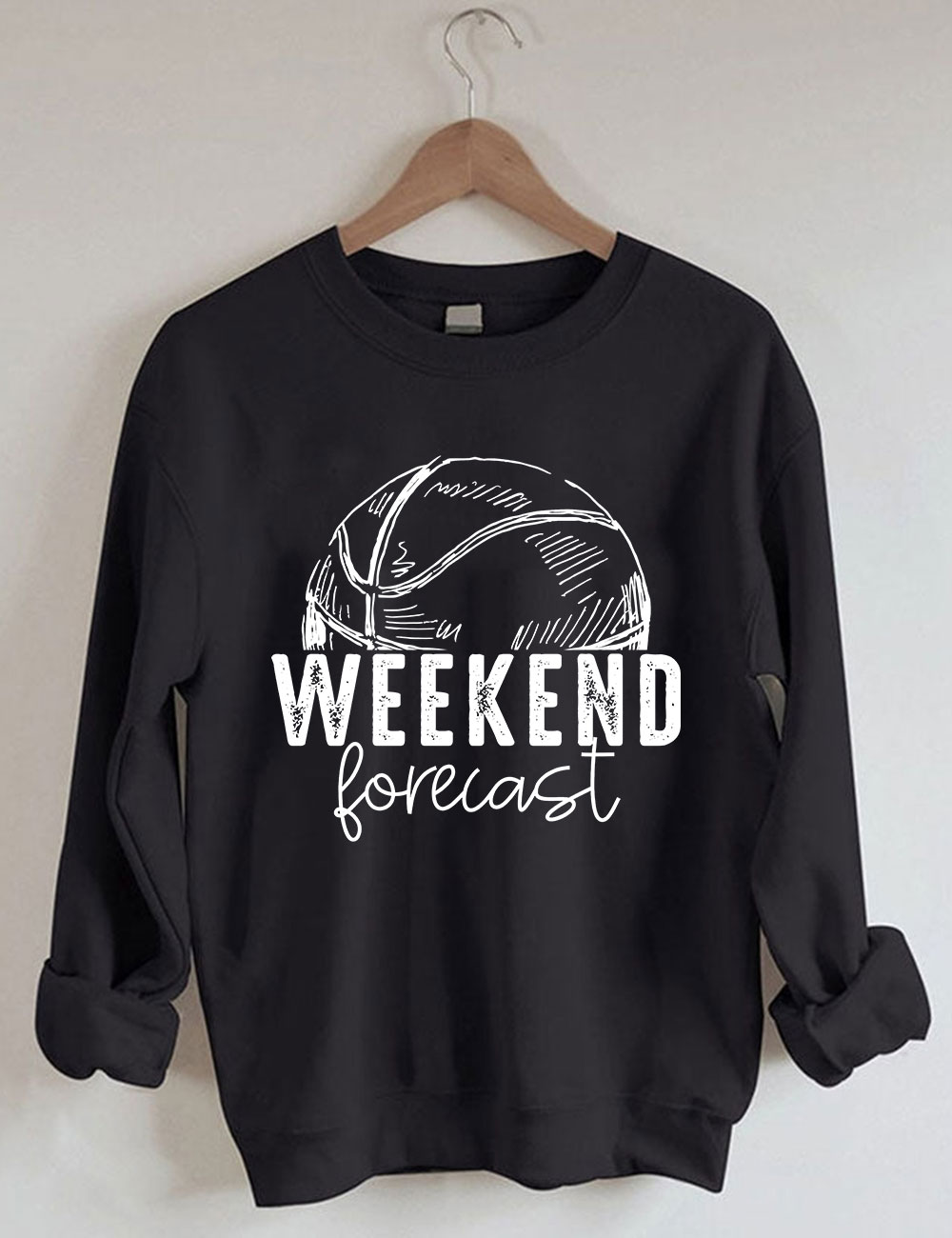 Weekend Forecast Basketball Sweatshirt