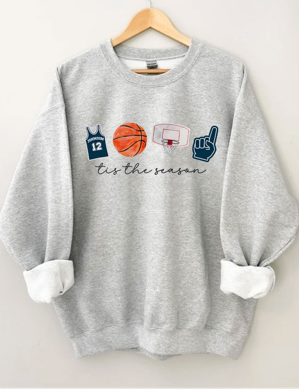 Custom Basketball Tis the Season Sweatshirt