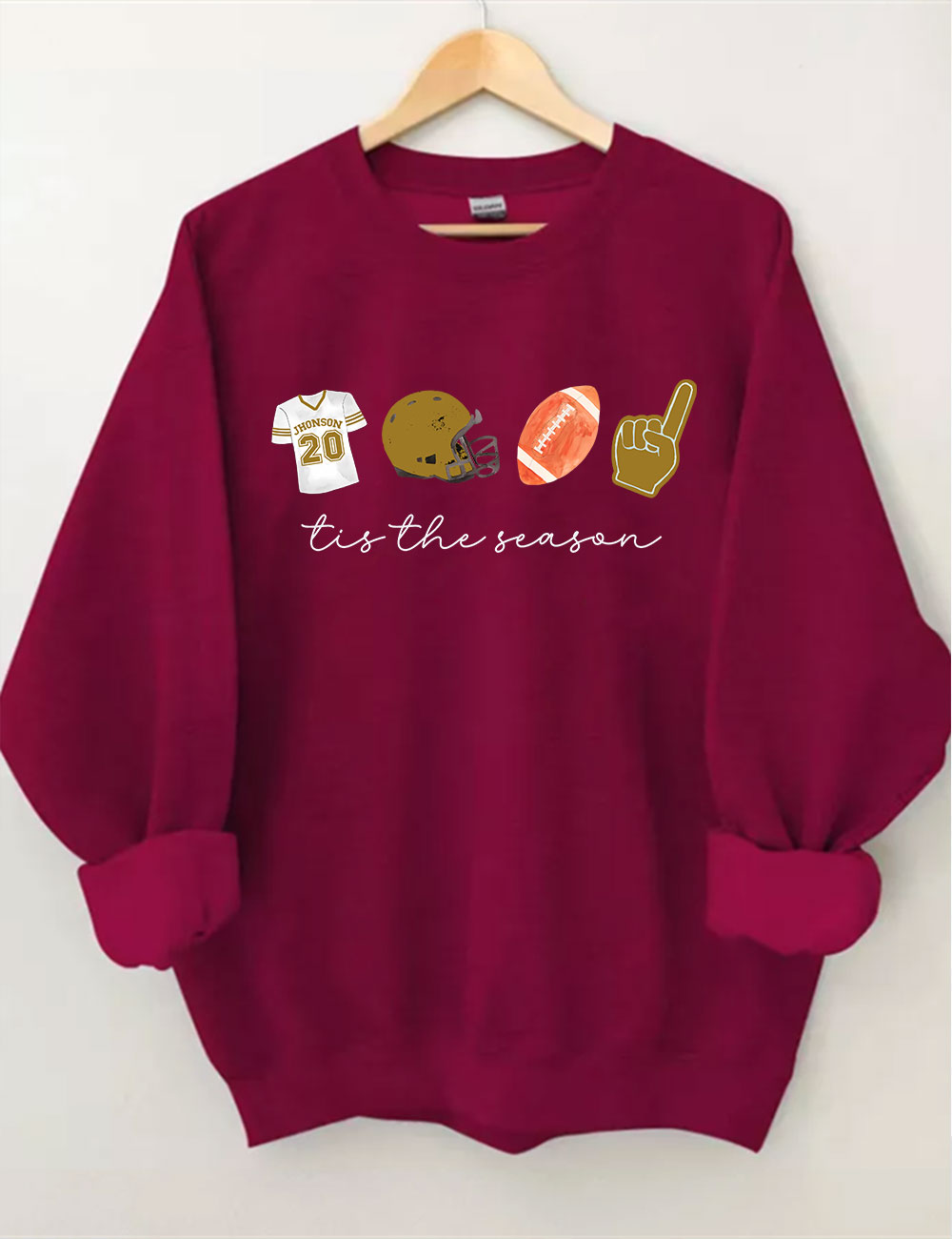 Custom Football Tis the Season Sweatshirt