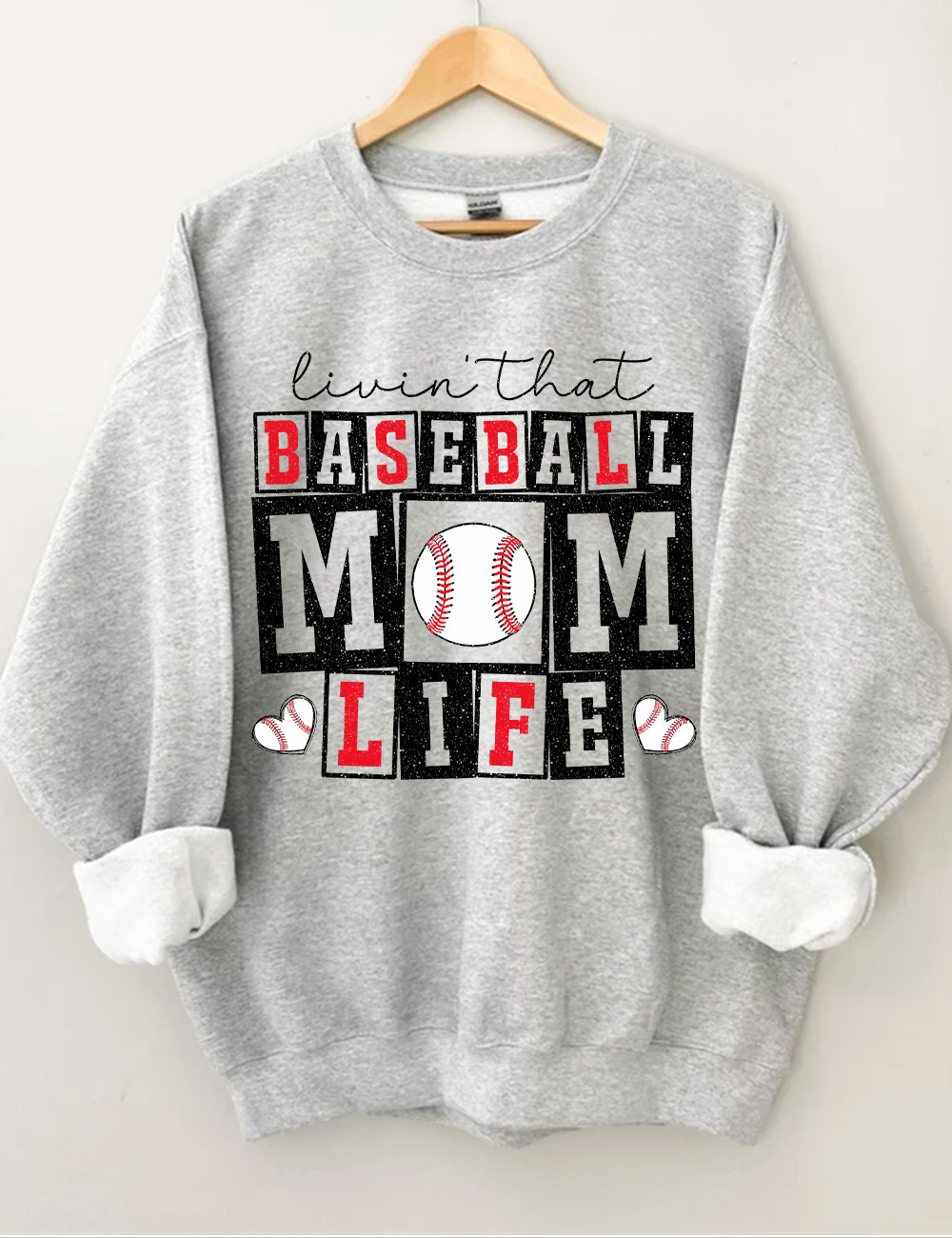 Baseball Mom Life  Sweatshirt