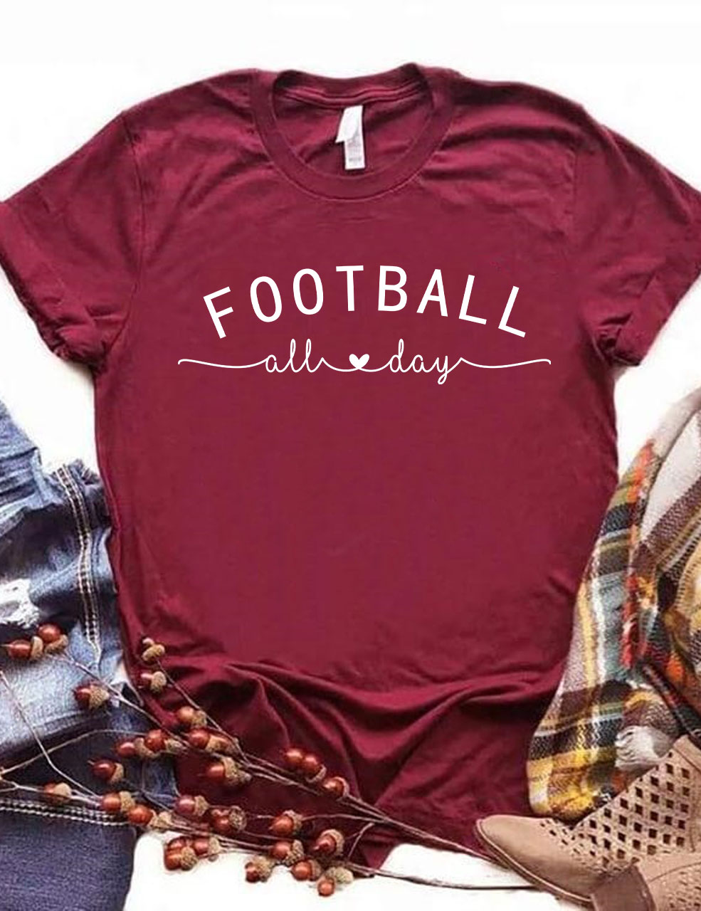 Football All Day Custom T-shirt