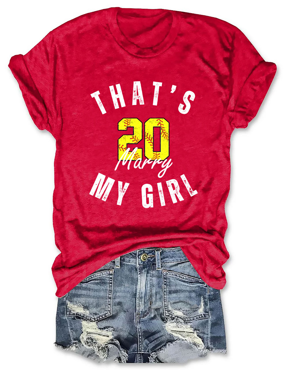 Custom That's My Girl Softball T-Shirt
