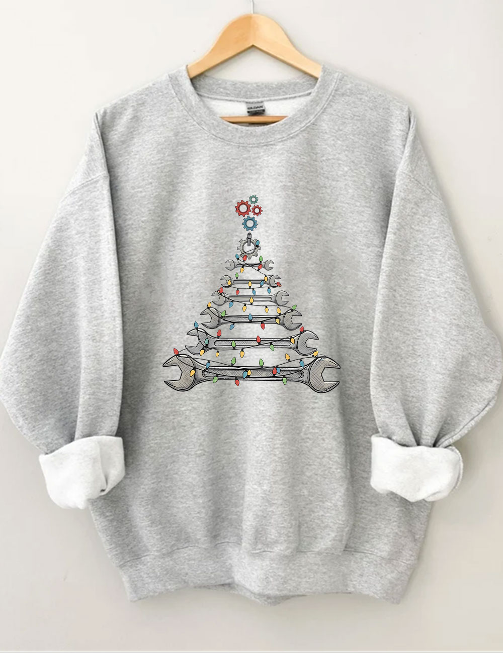 Mechanic Christmas Tree Sweatshirt