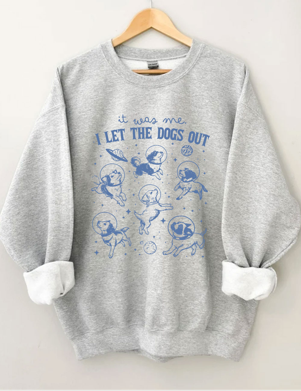 It Was Me I Let The Dogs Out Retro Sweatshirt