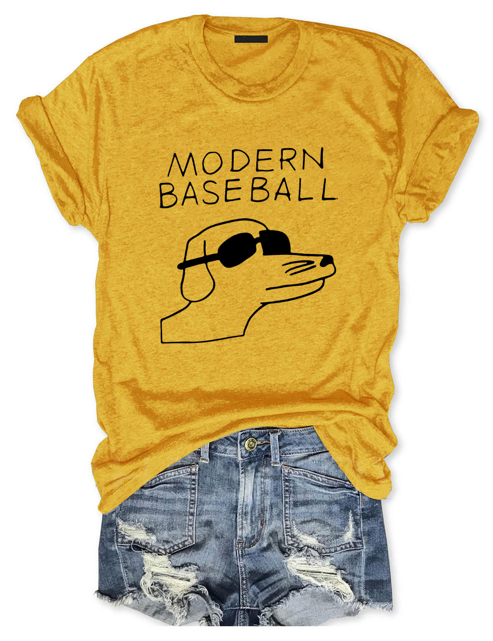 Dog-Themed Baseball Player Funny T-Shirt