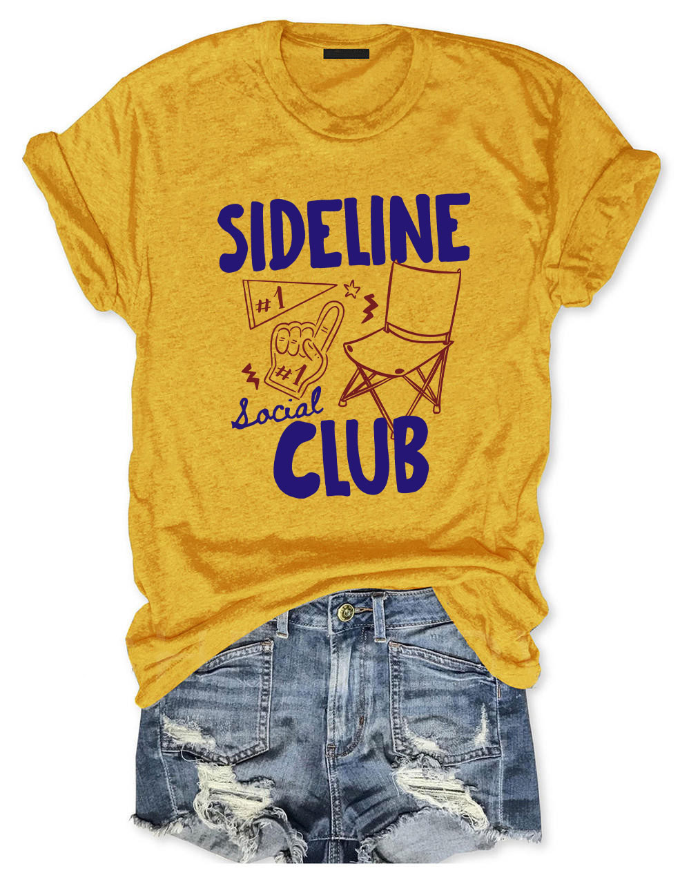 Custom Sideline Social Club Softball T-shirt
