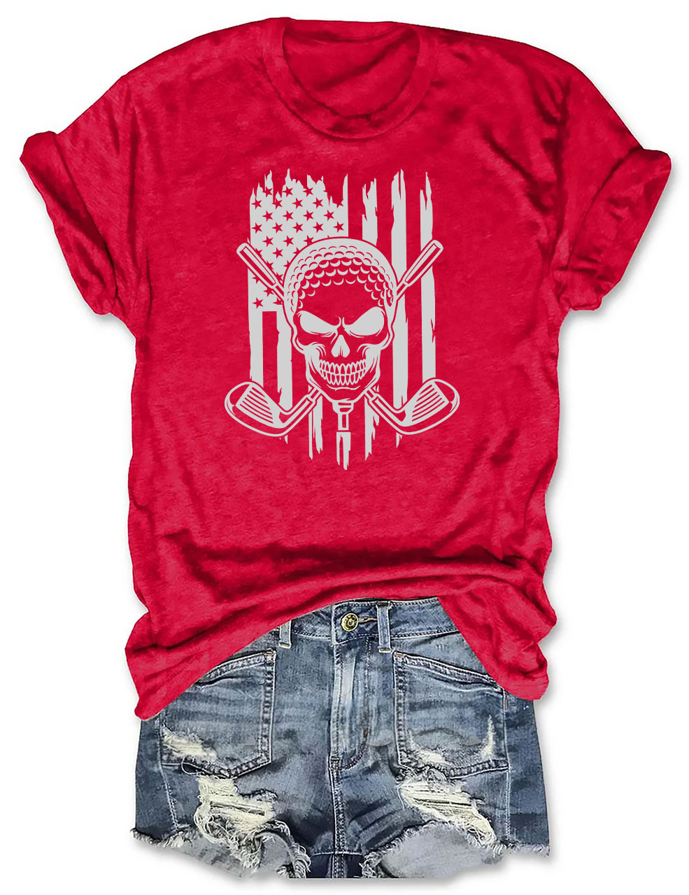 US Golf Skull T-shirt