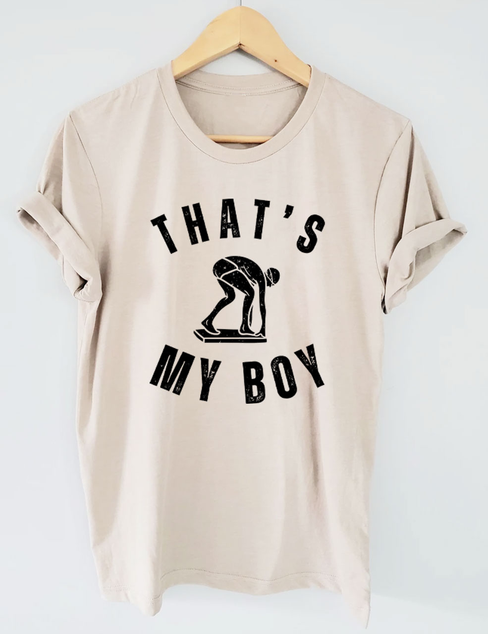 Custom That's My Boy Swim Mom T-shirt