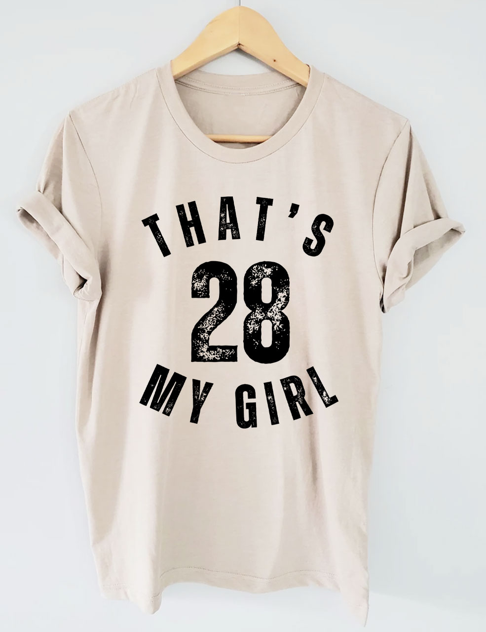 Custom That's My Gril Football Mom T-shirt