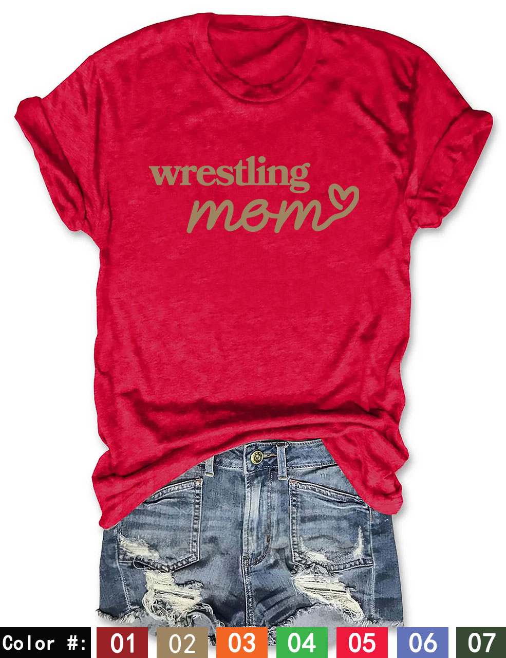 Custom Wrestling Mom T-shirt