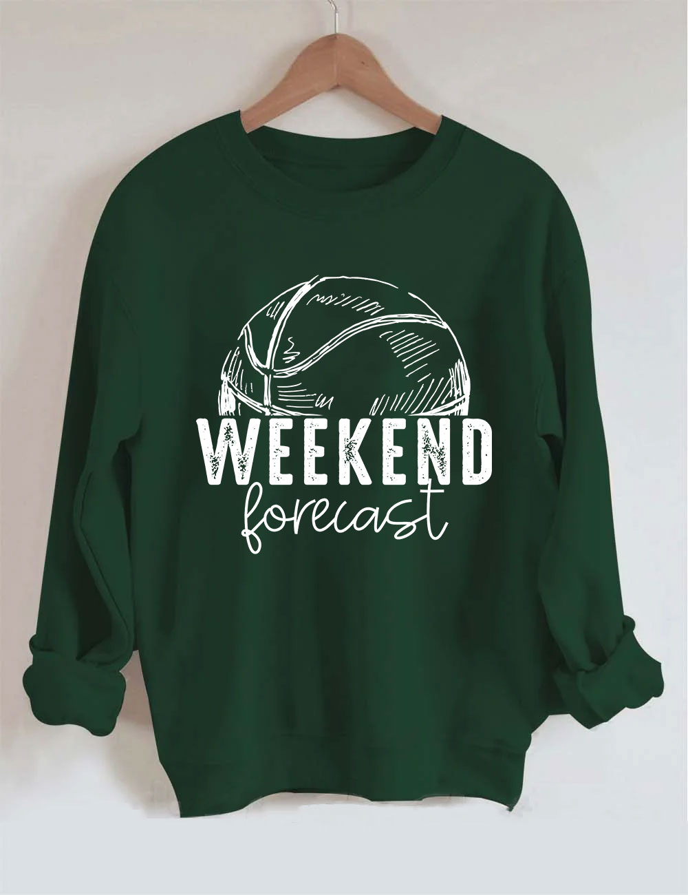 Weekend Forecast Basketball Sweatshirt