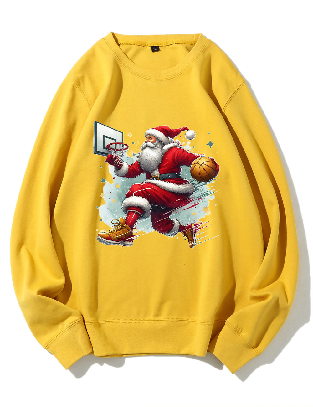 Funny Basketball Santa Merry Christmas Sweatshirt