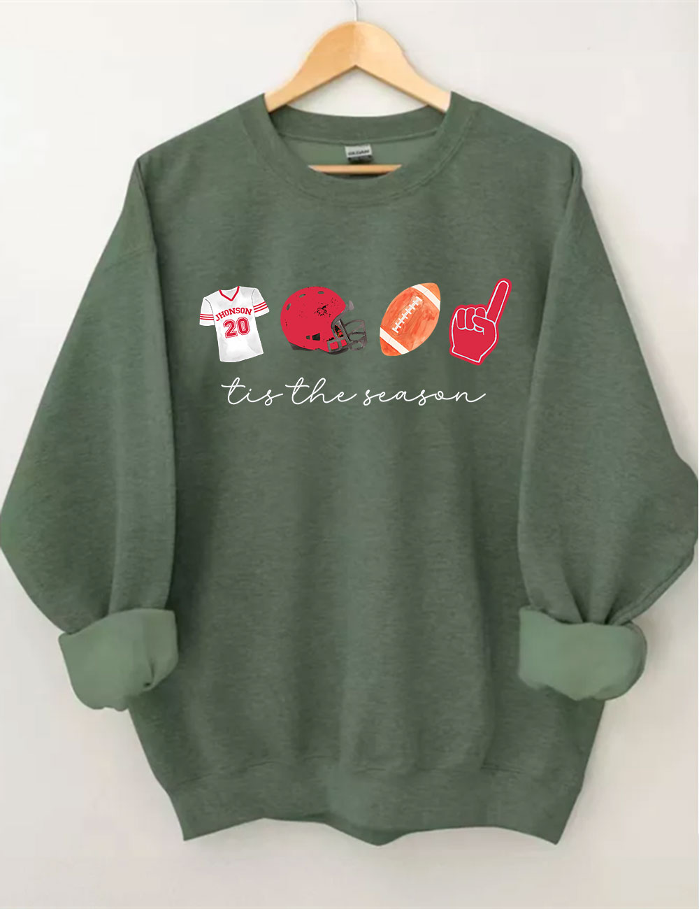 Custom Football Tis the Season Sweatshirt