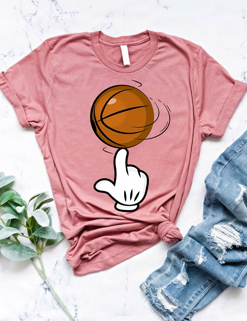 Basketball Finger T-shirt