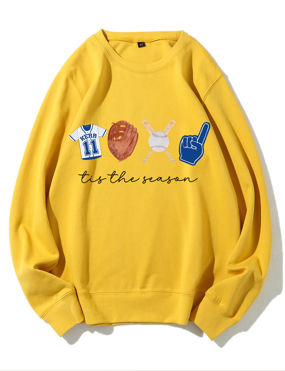 Custom Tis The Season Baseball Sweatshirt