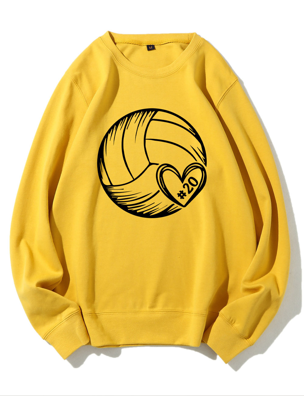 Custom Volleyball Heart Sweatshirt