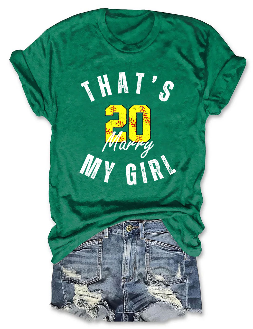 Custom That's My Girl Softball T-Shirt