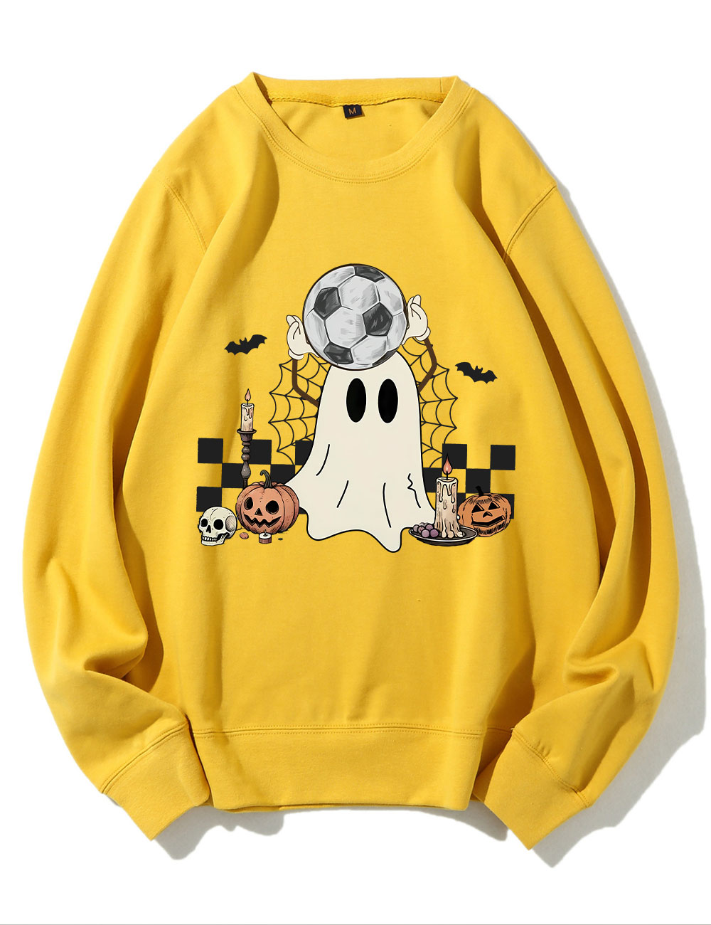 Retro Ghost Soccer Halloween Sweatshirt
