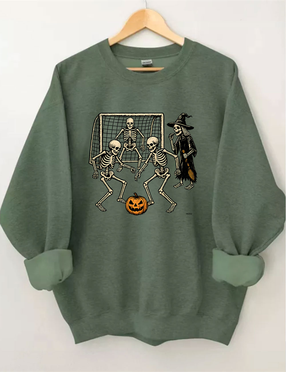 Skeletons Playing Soccer Funny Sweatshirt