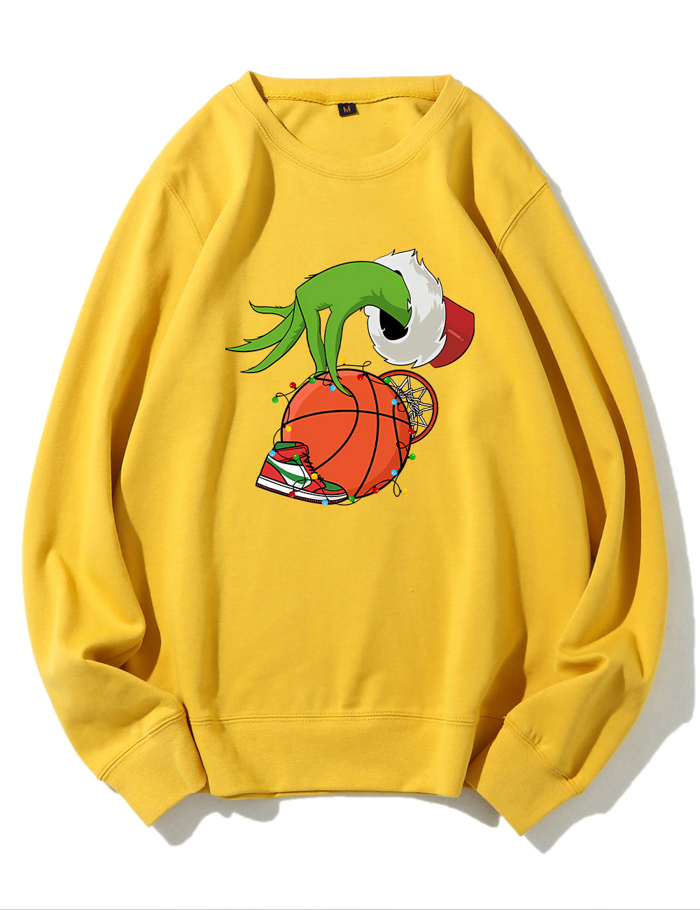 Green Christmas Basketball Sweatshirt