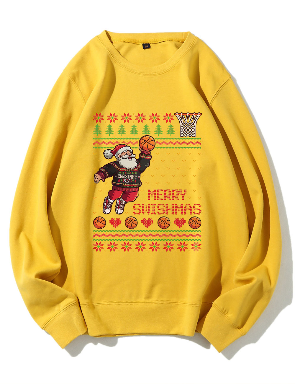 Santa Dunk Ugly Basketball Sweatshirt
