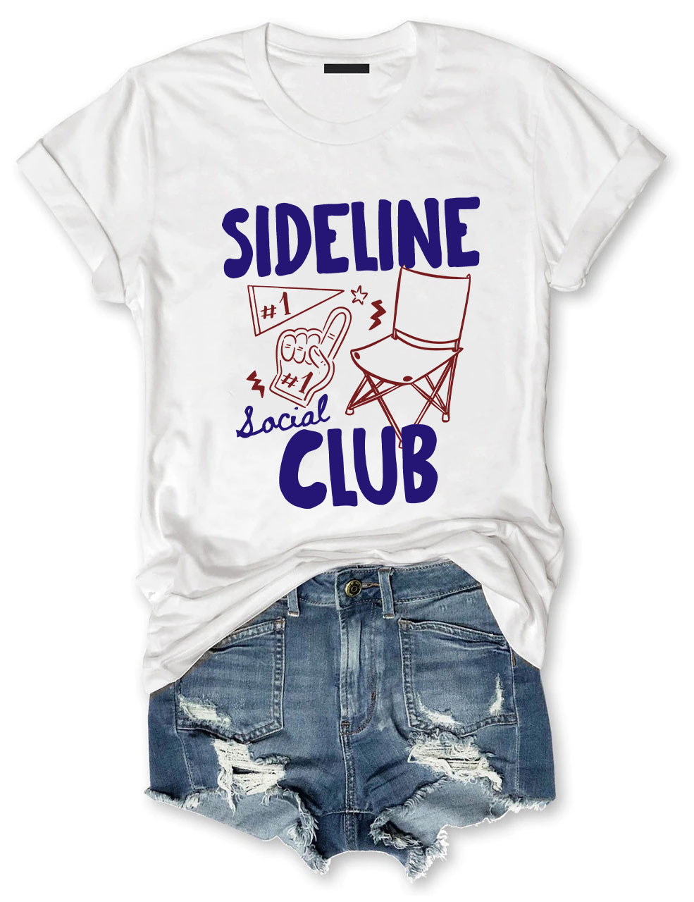 Custom Sideline Social Club Softball T-shirt