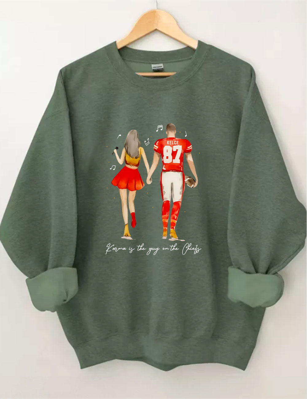 Taylor and Travis Chiefs Football Sweatshirt