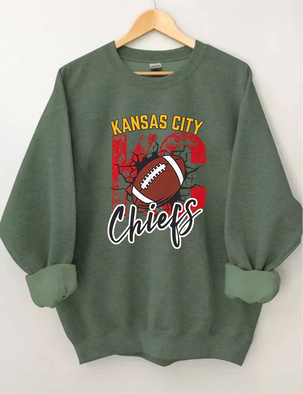 Kansas City Chiefs Football Helmet Sweatshirt