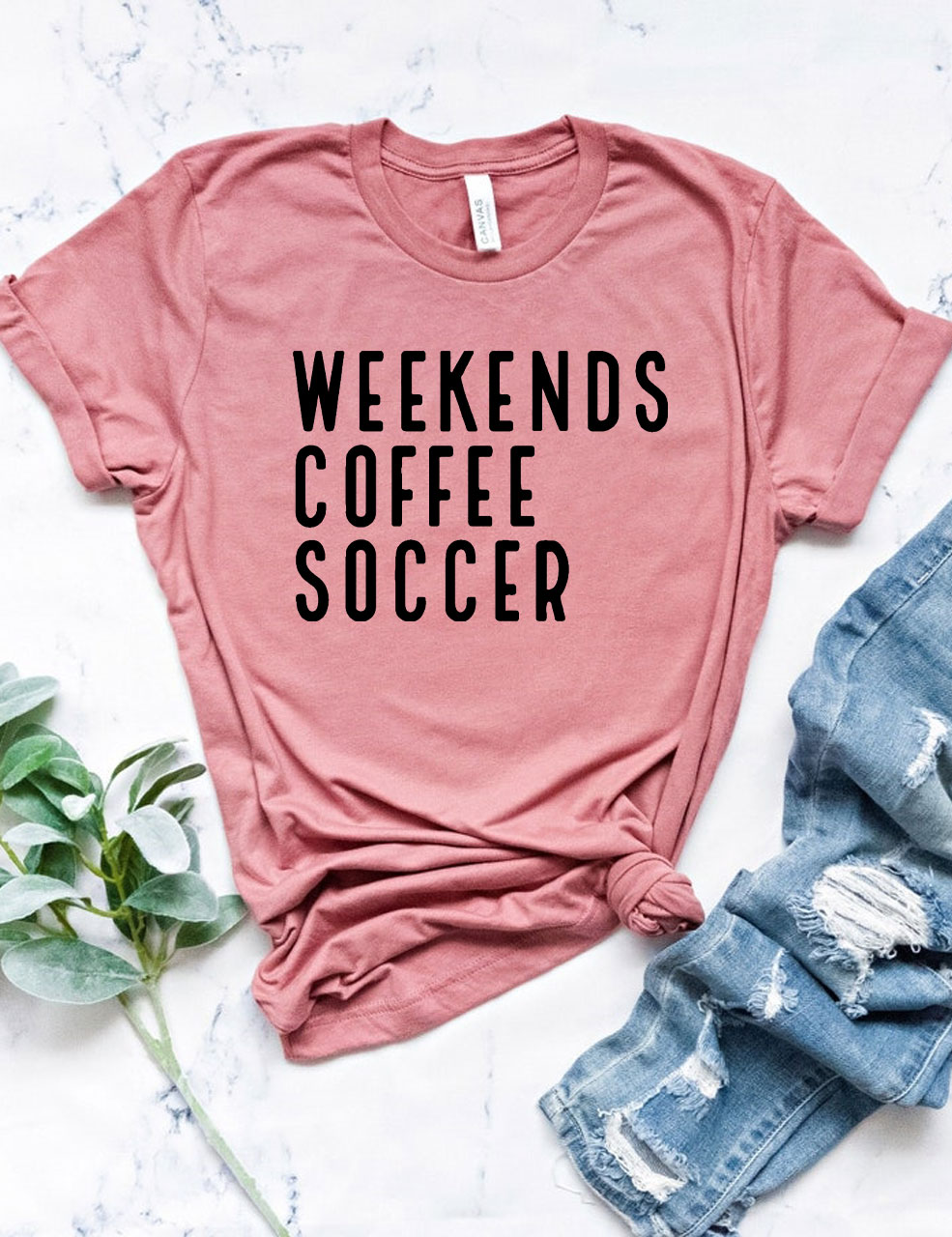 Weekend Coffee Football T-shirt
