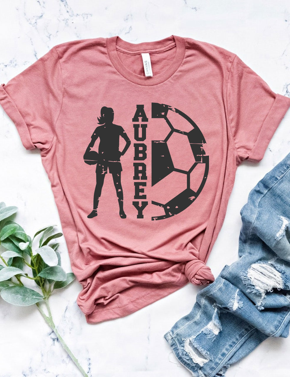 Girls Football Custom T-shirt